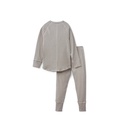 RIBBED STRIPED HENLEY SET WITH PATCH WIDGET