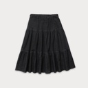 Paneled Knee Length Skirt