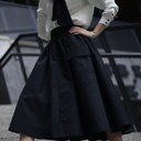 BLACK YOKE POCKET SKIRT