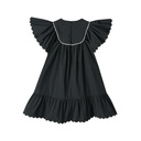 FLUTTER SLEEVE TAFFETA JUMPER