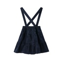 CORDUROY TIERED SUSPENDER SKIRT