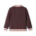 KNIT SWEATER WITH CONTRAST COLLAR