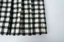 CHECKERED PLEATED SKIRT WITH TIE