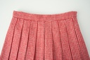 HOUNDSTOOTH PLEATED SKIRT