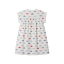 SAILING PRINT HIGH YOKE SWEAT DRESS