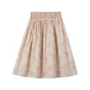 SMOCKED WAIST FLORAL SKIRT