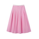 SOFT PLEATED SKIRT WITH BELT