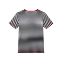 STRIPED RIBBED SHORT SLEEVE T-SHIRT