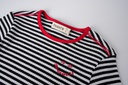 STRIPED RIBBED T-SHIRT