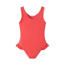 CENTER HEART BATHING SUIT WITH RUFFLE