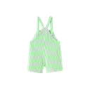 Striped Shortall With Center Pocket