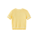 Short Sleeve Sweater With Trim