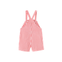 Striped Shortall With Center Pocket
