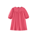 Embroidered Collar High Yoke Dress