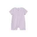 Pintuck Romper With Collar