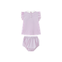 Pintuck Bloomer Set With Collar