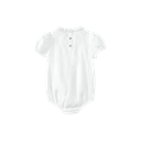 Ruffle Collar Pintuck Romper