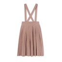 Sweater Pleated Suspender Skirt