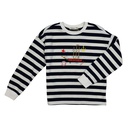 STRIPED NAUTICAL PRINT SWEATSHIRT