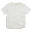 SHORT SLEEVE SHIRT WITH TUCKS 