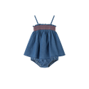 HIGH YOKE SMOCKED BLOOMER SET