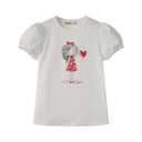 LITTLE GIRL SHORT SLEEVE HEART TEE