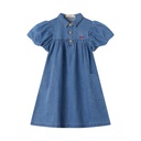 CAP SLEEVE DENIM SHIRTDRESS