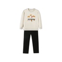 PAJAMA SET WITH SHERPA GRAPHIC