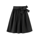 MIDI TAFFETA SKIRT WITH SIDE BOW