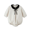 PETER PAN COLLARED WOOL ROMPER