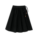 CIRCLE SKIRT WITH TIE