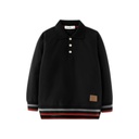 POLO WITH STRIPED EDGING