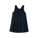 V NECK PLEATED JUMPER