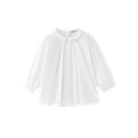 Pintuck Blouse With Collar