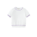 Short Sleeve Sweater With Trim