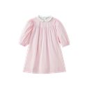 Embroidered Collar High Yoke Dress