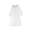 Linen Dress With Floral Smocking