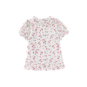 Ruffle Collar Floral Blouse