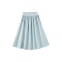 Midi Circle Skirt With Side Tie