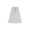 Striped Skirt With Belt