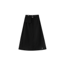 Midi Skirt With Buckle Belt