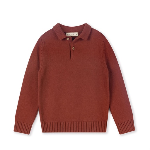 [F24-MNTB204-CL] Collared Jersey Sweater