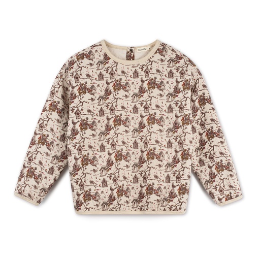 Printed Quilted Sweatshirt