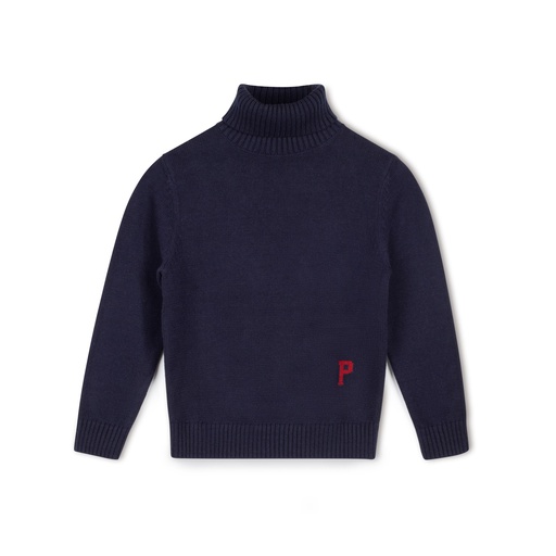 P Intarsia Turtleneck