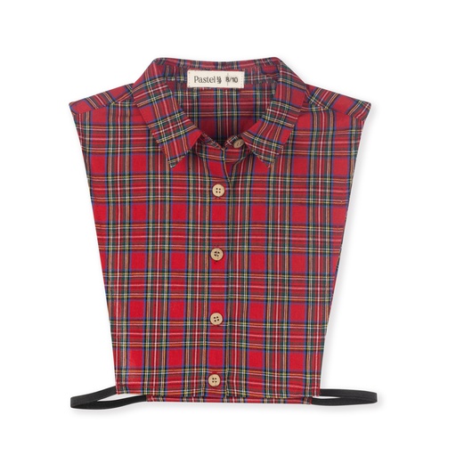 [BS-WAC55C-RP] PLAID BIB COLLAR