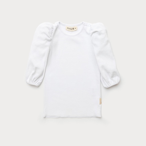 Puff Sleeve Ribbed Tee