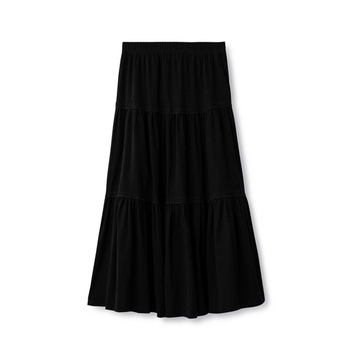 Tiered Jersey Skirt