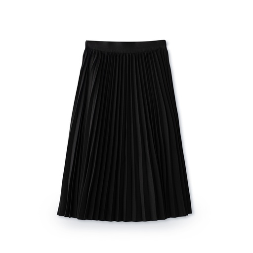 [BS-WSPT56] Elastic Waist Accordion Pleated Knee Length Skirt