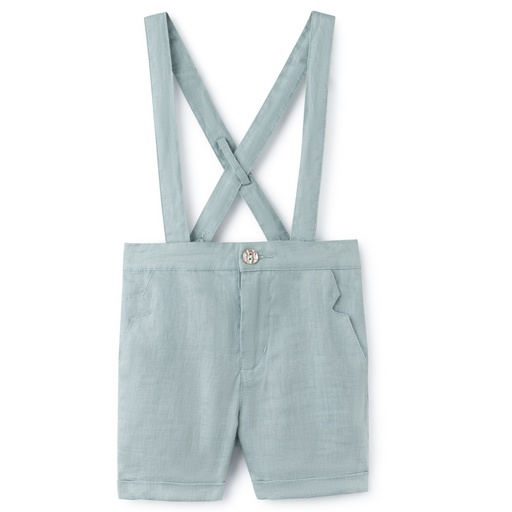 LINEN SUSPENDER SHORTS