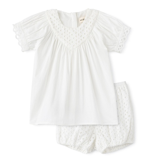 EYELET V YOKE BLOOMER SET